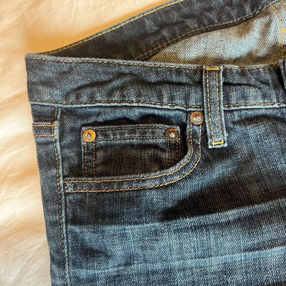 GAP Flare Jeans Women’s size 8C Curvy Stretch Dark Wash Vintage Y2K Mid-Rise - Picture 11 of 12